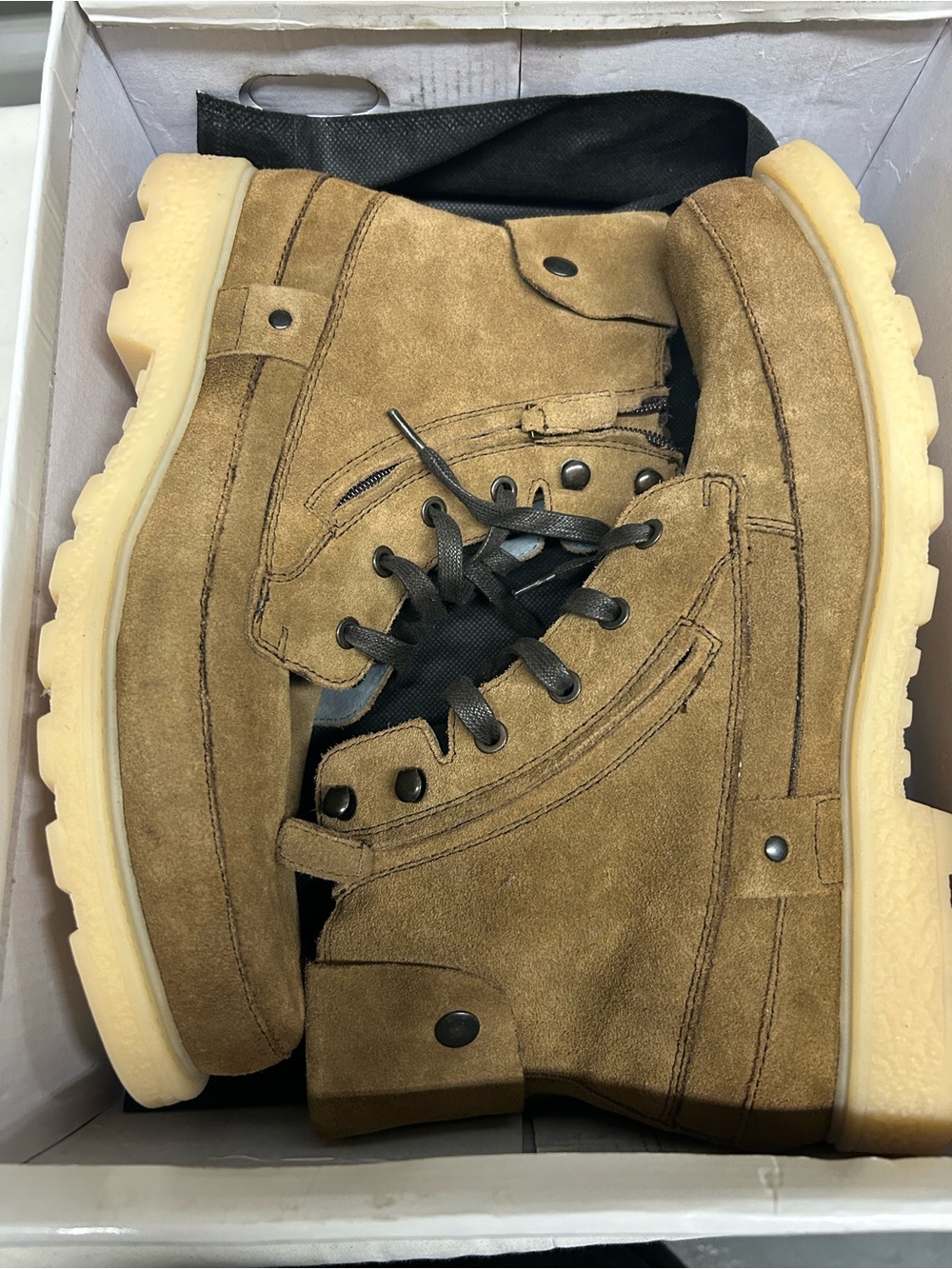 Men's Suede Casual Boots - Tan